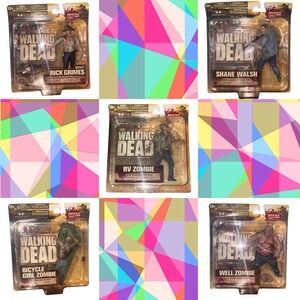 AMC The Walking Dead Action Figures Series 2 Complete Set (5) McFarlane Toys NIB